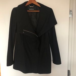 Express wool trench coat